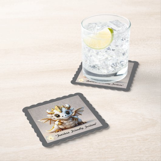 "Golden Dragon Power" Untersetzer (Vor Ort)