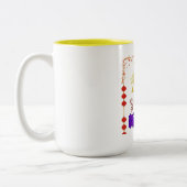 Golden Dragon Rising Zweifarbige Tasse (Links)