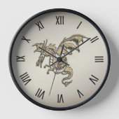 Golden Dragon Roman Numerals Uhr (Vorderseite)