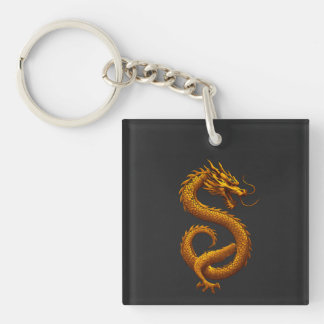 Golden Dragon Schlüsselanhänger