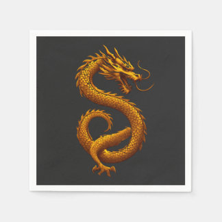 Golden Dragon Serviette