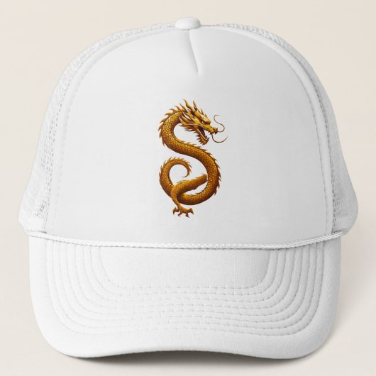 Golden Dragon Truckerkappe (Vorderseite)