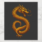 Golden Dragon Weinetikett (Einzelnes Label)