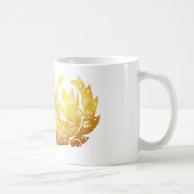 Golden Dragon White 325 ml Klassische Weiße Tasse