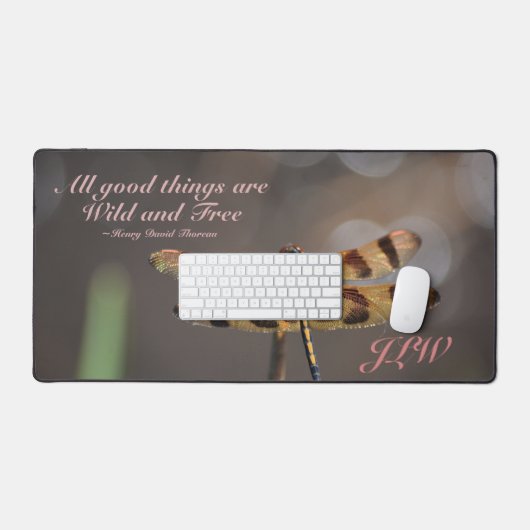 Golden Dragonfly All Good Things Wild und kostenlo Schreibtischunterlage (Tastatur & Maus)