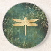 Golden Dragonfly Sandstone Untersetzer (Vorne)