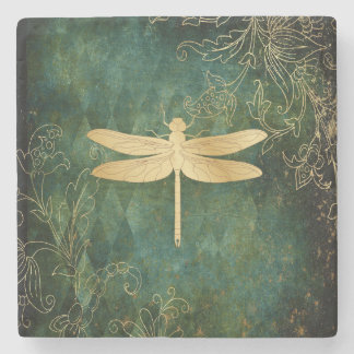 Golden Dragonfly Stone Untersetzer