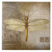 GOLDEN DRAGONFLY TILE FLIESE (Vorderseite)