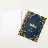 Golden Dragonfly Whimsical Undated Planner Planer (Anzeige)