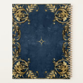 Golden Dragonfly Whimsical Undated Planner Planer (Rückseite)