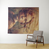 Golden Dragonfly Whisper – Warm Impressionist Oil  Wandteppich (Beispiel (Horizontal))