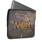 Golden Dragonfly Wild und kostenloser Kostenvorans Laptopschutzhülle (Vorne Rechts)