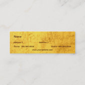 Golden Dragons Business Card Mini Visitenkarte (Rückseite)