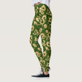 Golden Dragons Pattern D Green BG Leggings (Links)