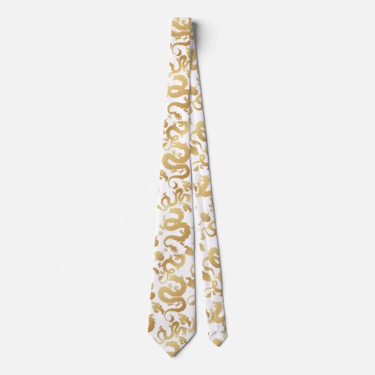 Golden Dragons Pattern No BG Krawatte (Vorderseite)