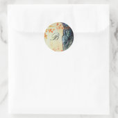 GOLDEN DREAM ,Monogramm Runder Aufkleber (Tasche)