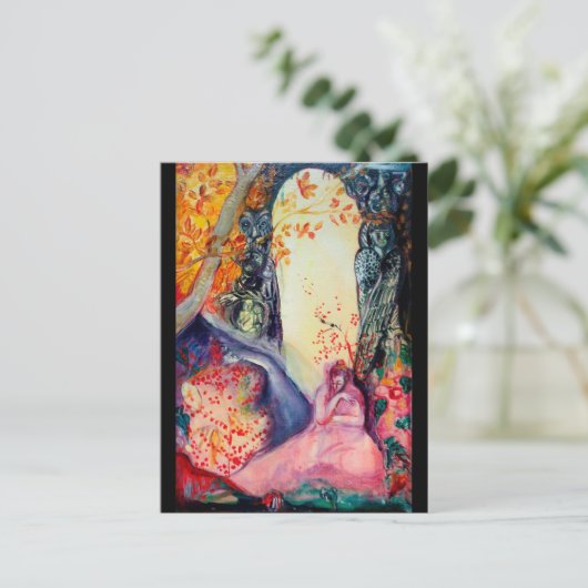 GOLDEN DREAM Yoga Meditation Zen Garden Einladungspostkarte (Stehend Vorderseite)