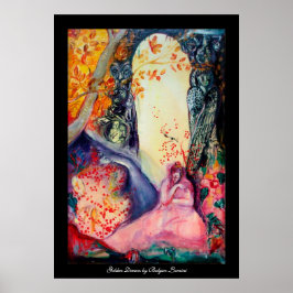 GOLDEN DREAM / Yoga Meditation Zen Garden Poster