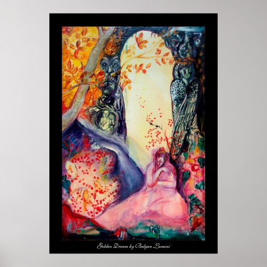 GOLDEN DREAM / Yoga Meditation Zen Garden Poster (Vorne)