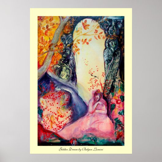 GOLDEN DREAM / Yoga Meditation Zen Garden Poster (Vorne)