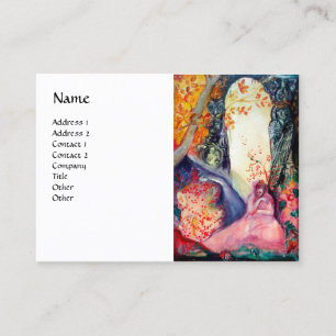 GOLDEN DREAM Yoga Meditation Zen Garten Weiß Visitenkarte