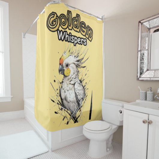 Golden Dreams | Delikatesse Duschvorhang (Beispiel)