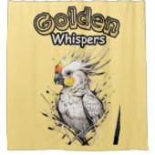 Golden Dreams | Delikatesse Duschvorhang (Vorderseite)