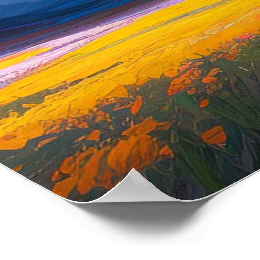 Golden Dreamscape unterhalb des Mighty Skies Poster (Ecke)