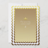 Golden Dreamy Burg Wilhelm Tell Einladung (Rückseite)