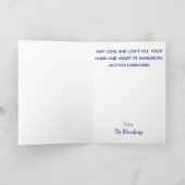 "Golden Dreidel" Grußkarte w Umschlag Feiertagskarte (Innenseite)