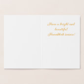 Golden Dreidels Folienkarte (Innenseite)