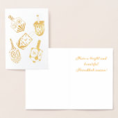 Golden Dreidels Folienkarte (Anzeige)