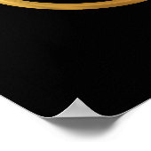 Golden Dreifaltigkeitssymbol "3-D" Poster (Ecke)