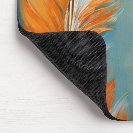 Golden Driving Feather Art Mousepad (Ecke)