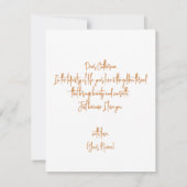 Golden Driving Heart Nur weil ich Sie Liebe Karte (Rückseite)