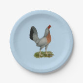 Golden Duckwing Hen Pappteller (Vorderseite)