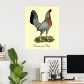 Golden Duckwing Hen Poster (Heimbüro)