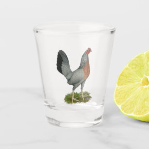 Golden Duckwing Hen Schnapsglas