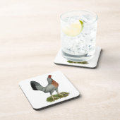 Golden Duckwing Hen Untersetzer (Rechte Seite)