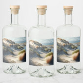 Golden Dunes Alkoholflaschenetikett (Flaschen)