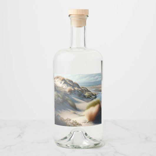 Golden Dunes Alkoholflaschenetikett (Vorderseite)