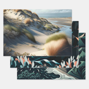 Golden Dunes Geschenkpapier Set