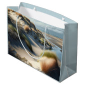 Golden Dunes Große Geschenktüte (Rückseite Schrägansicht)