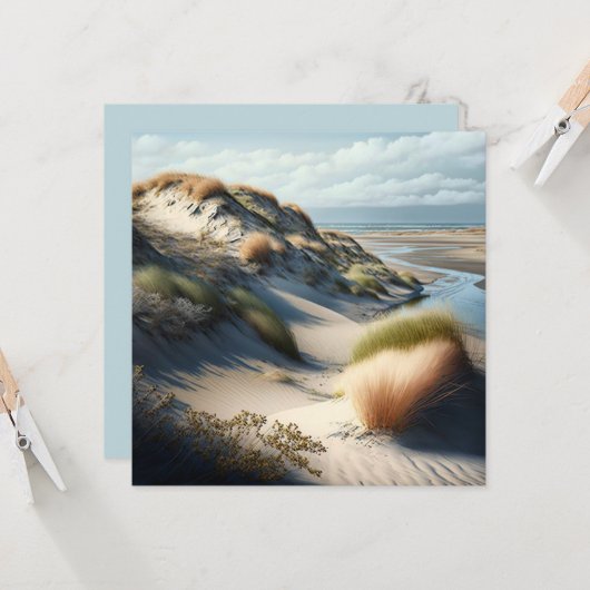 Golden Dunes Karte (Vorderseite/Rückseite Beispiel)