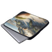 Golden Dunes Laptopschutzhülle (Vorne Knopf)