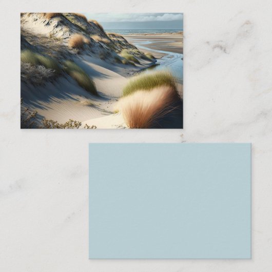 Golden Dunes Mitteilungskarte (Vorne/Hinten)