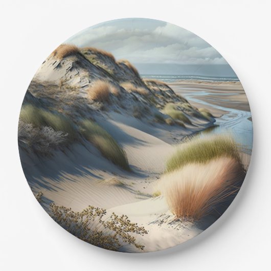 Golden Dunes Pappteller (Vorderseite)