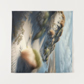 Golden Dunes Wandteppich (Vorderseite (Horizontal))