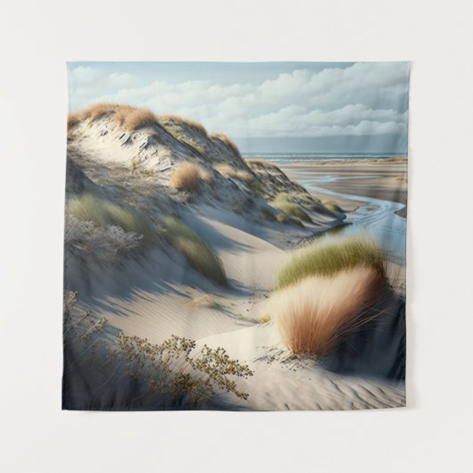 Golden Dunes Wandteppich (Vorderseite)