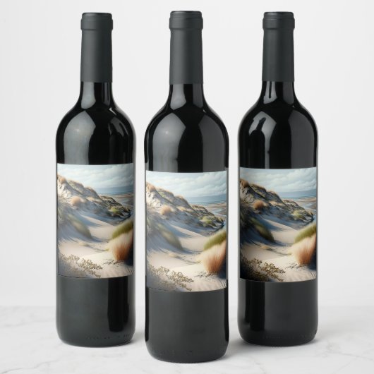 Golden Dunes Weinetikett (Flaschen)